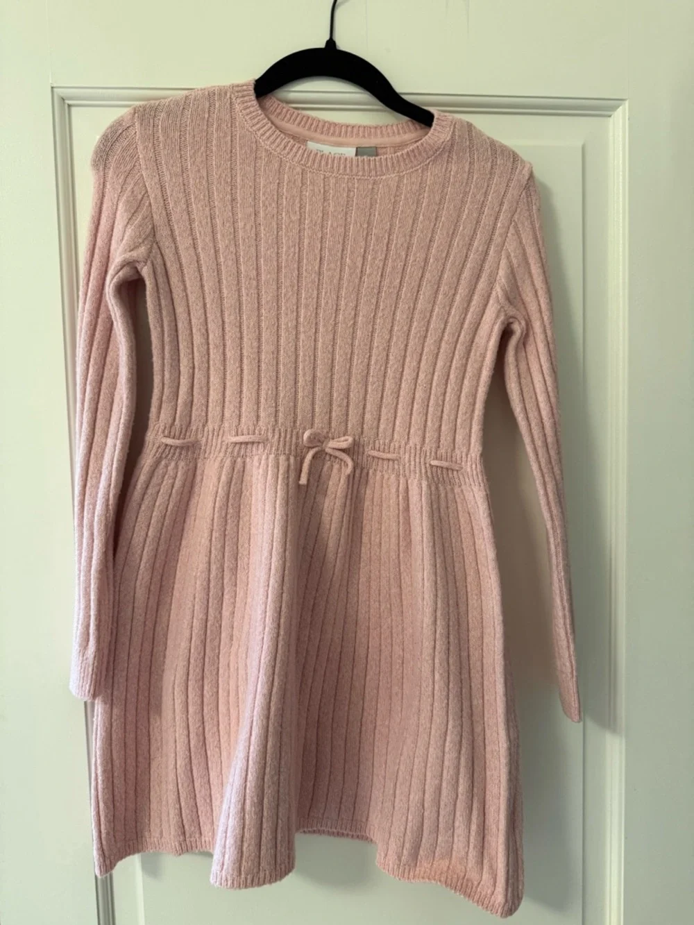 The Children’s Place Girls Bow Ribbed Sweater Dress in Pink, Sz. L (10/12) - Picture 3 of 3